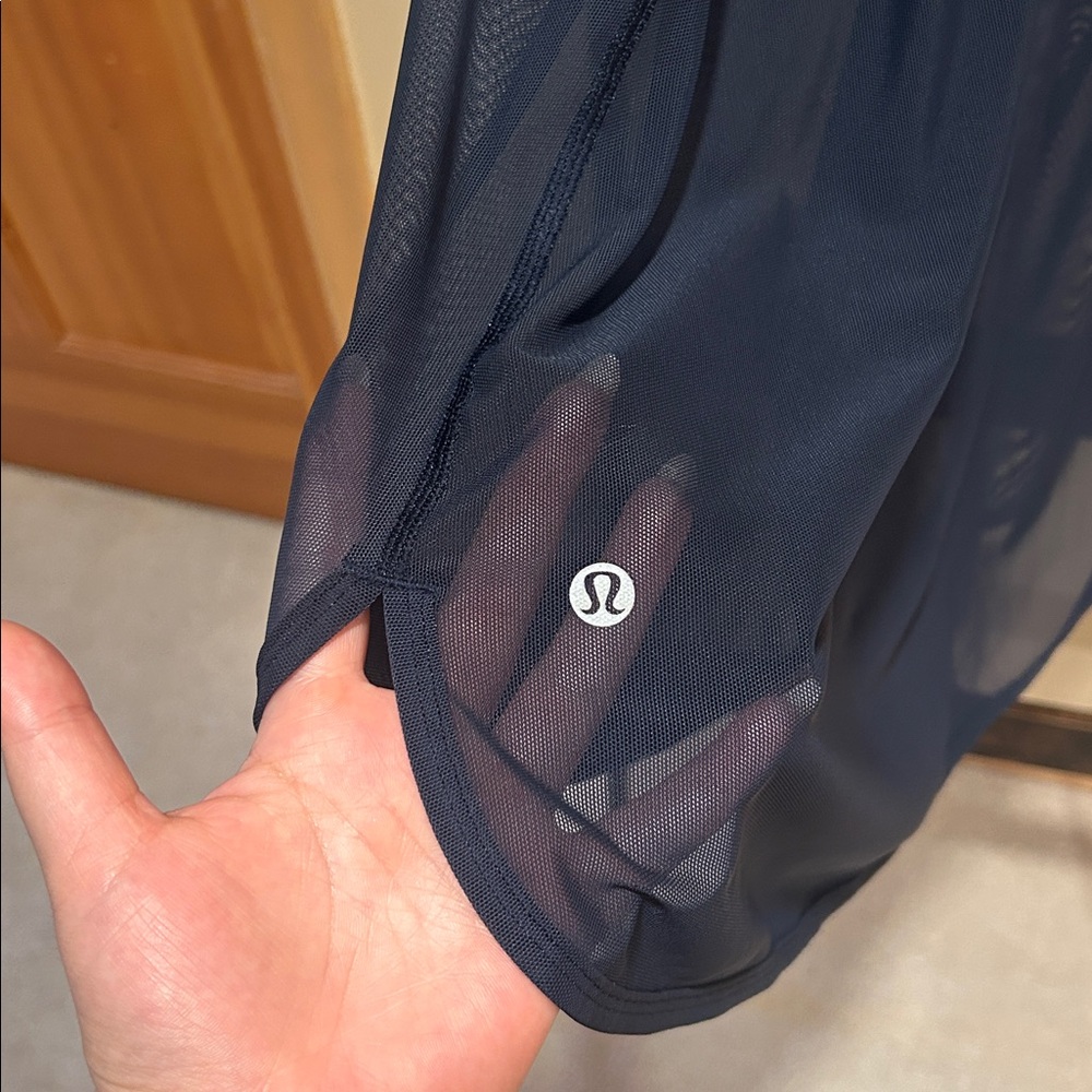 LULULEMON Navy Mesh Racerback Tank - Picture 3 of 4